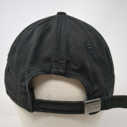 Tommy Hilfiger Baseball Cap Black One Size Embroidered Logo Strapback Hat