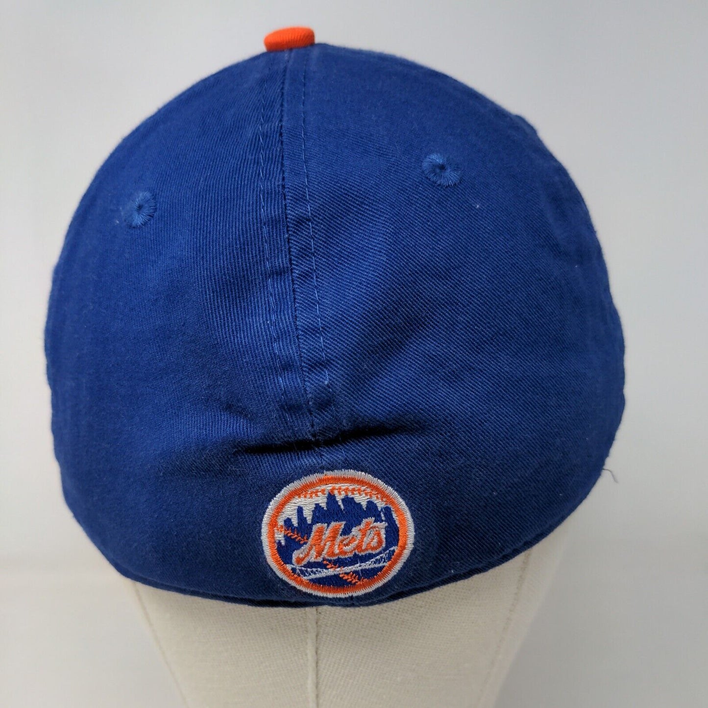 New Era Men's Fitted Hat Blue Size M New York Mets Embroidered Logo Cotton MLB