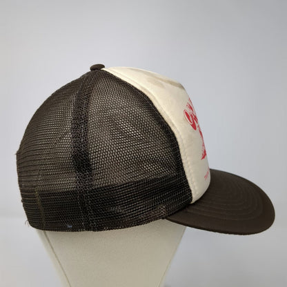 Designer Award Trucker Hat Brown One Size OK Paving Twin Falls Idaho Snapback