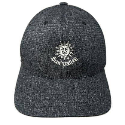 Adidas Snapback Gray Hat One Size Sun Valley Idaho Resort Golf Sun Face Logo