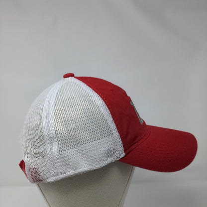 Outdoor Cap Strapback Mesh Back Trucker Hat Red One Size Colorblock