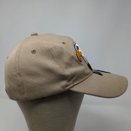 Unbranded Men's Strapback Hat Tan OSFA Embroidered Eagle Native American Logo