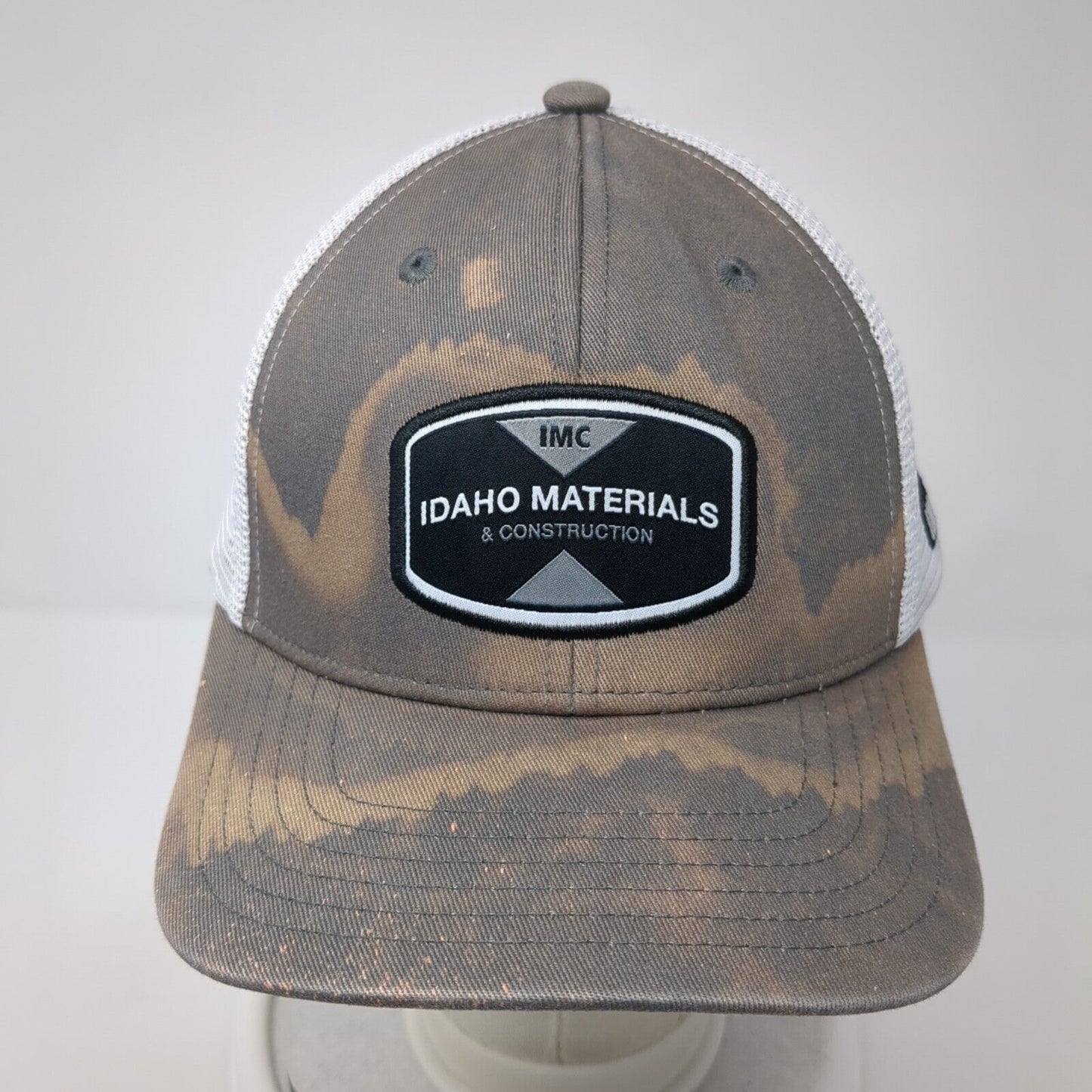 IMC Idaho Material Construction Snapback Trucker Hat Gray OS Adjustable Mesh