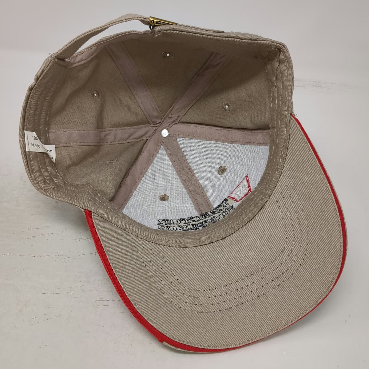 Tractor Supply Co Beige Baseball Cap One Size Since 1938 Logo Slideback Hat