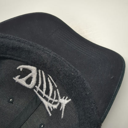 G. Loomis Baseball Cap Black One Size Fish Skeleton Logo Fishing Strapback Hat