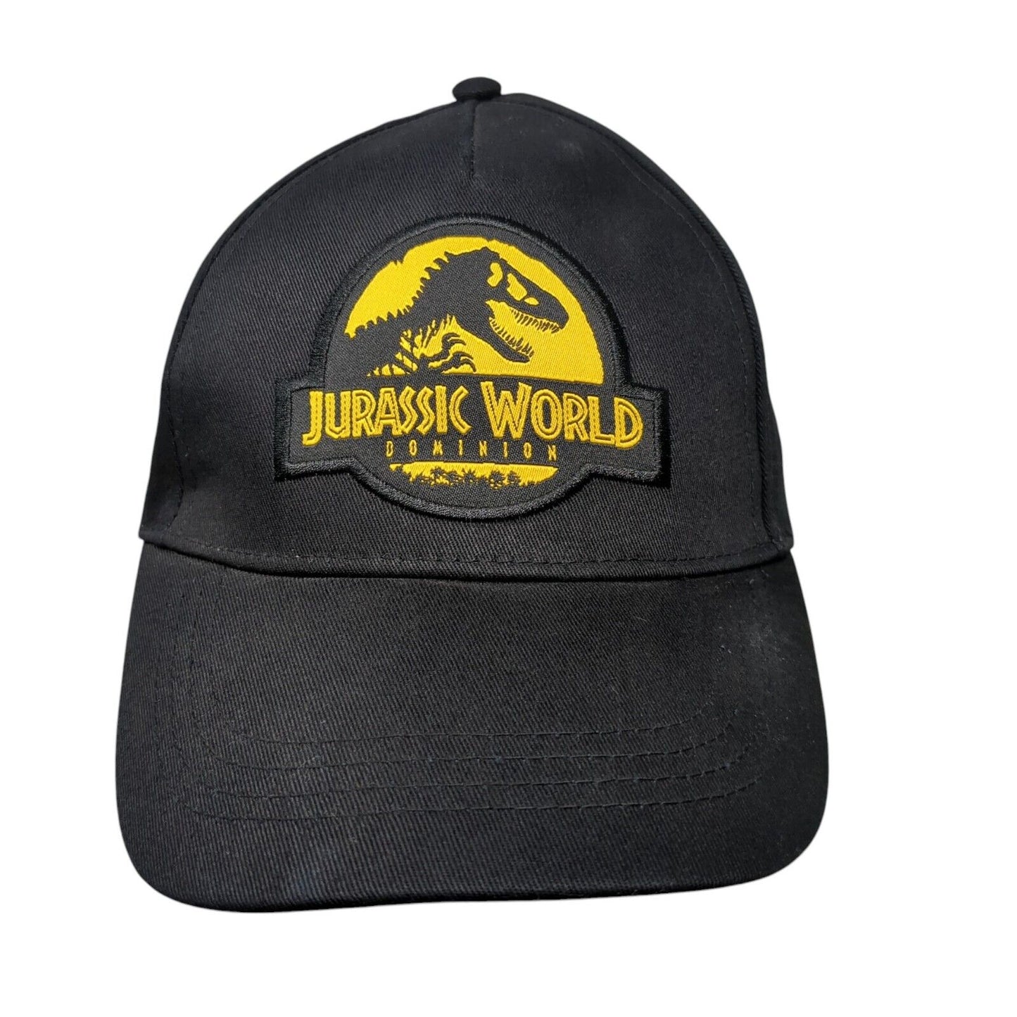 Jurassic World Dominion Patch Strapback Hat Black One Size Adjustable