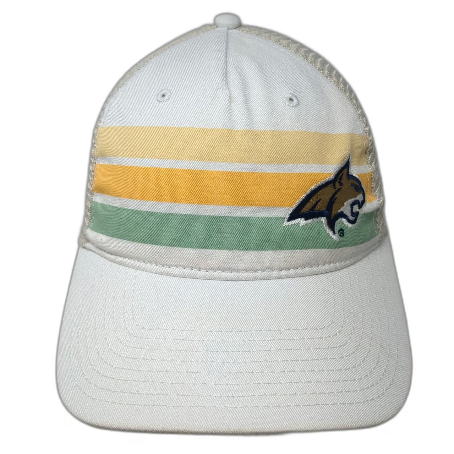 Texas State Bobcats NCAA The Game Cap White One Size Mesh Stripes Slideback Hat