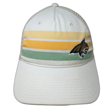Texas State Bobcats NCAA The Game Cap White One Size Mesh Stripes Slideback Hat
