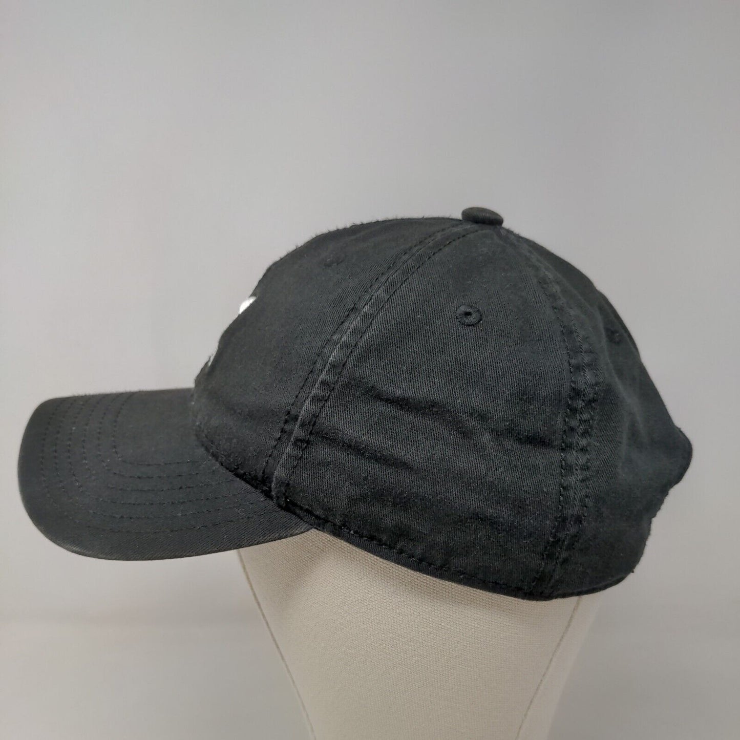 Adidas Men's Slideback Hat Black Size OSFM Embroidered Trefoil Logo Cotton