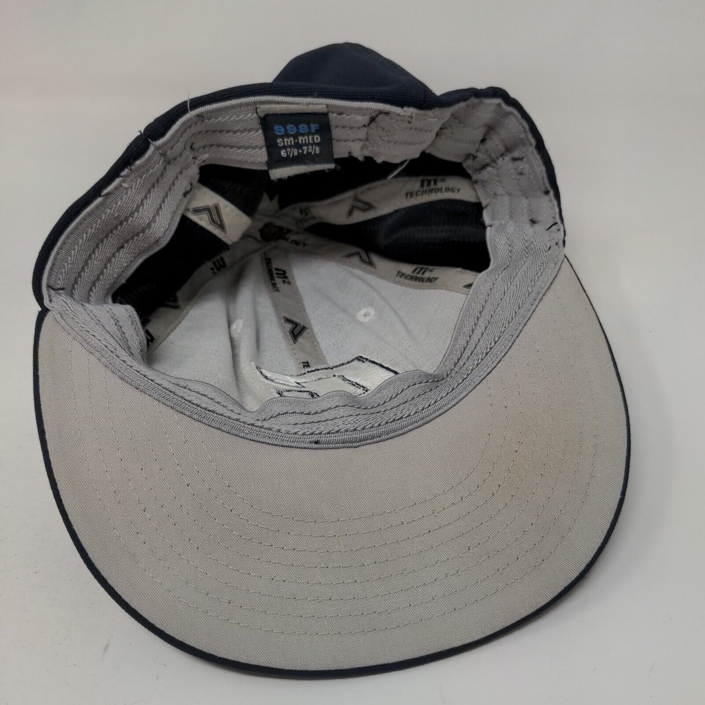M2 Technology Fitted Hat Blue S-M Embroidered Vented Holes 6 Panel