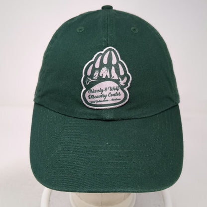 Grizzly & Wolf Discovery Center West Yellowstone Green Baseball Cap One Size Hat