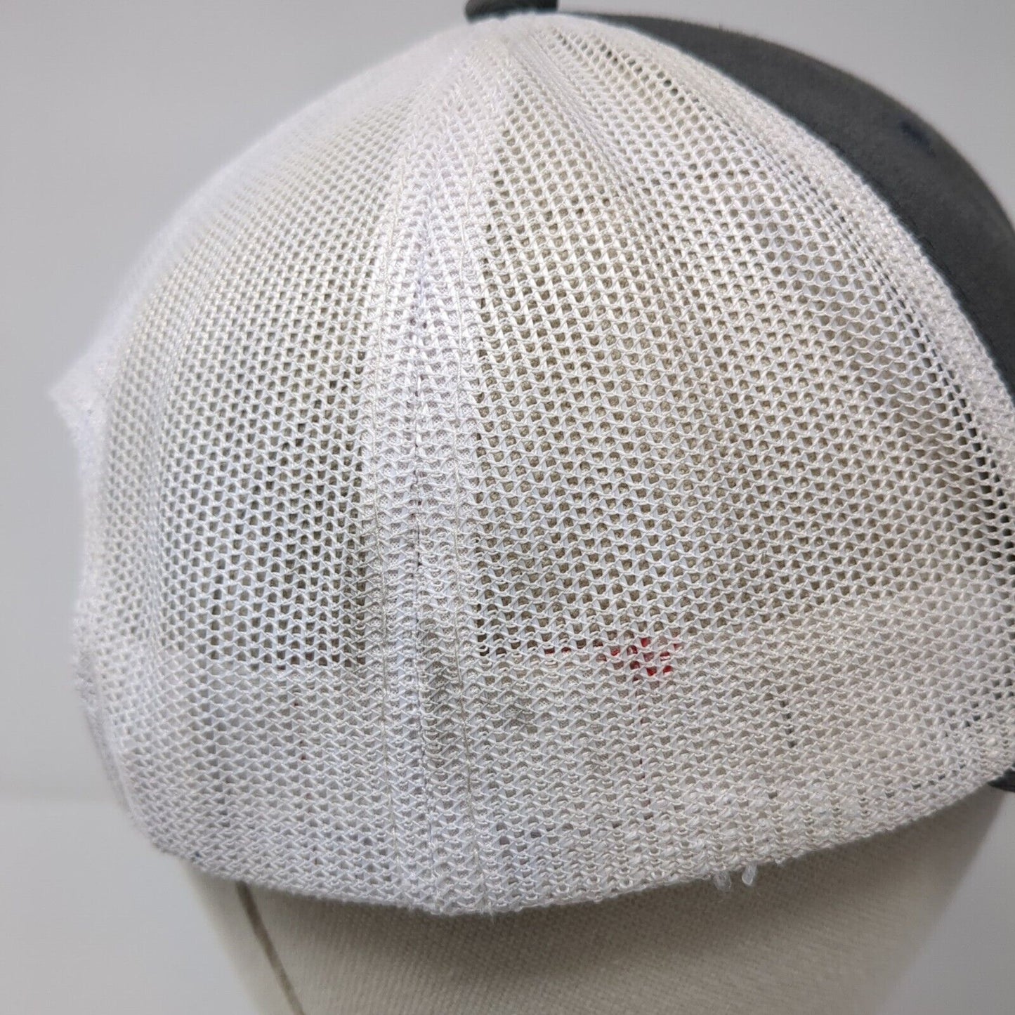 Kimes Ranch Snapback Mesh Back Trucker Hat Gray OSFA Embroidered