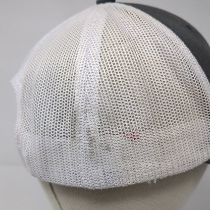 Kimes Ranch Snapback Mesh Back Trucker Hat Gray OSFA Embroidered