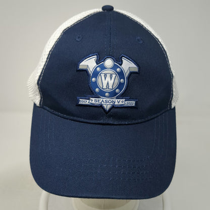 Global Alexander Trucker Hat Blue One Size Railers HC Season V Mesh Snapback