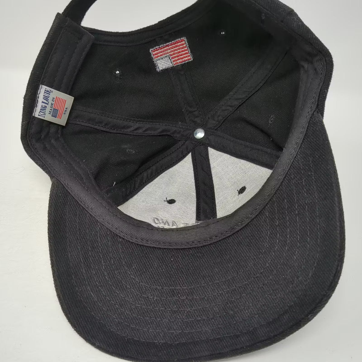 King Louie Plasterers Cement Masons Local 11 Cap Black One Size Strapback USA