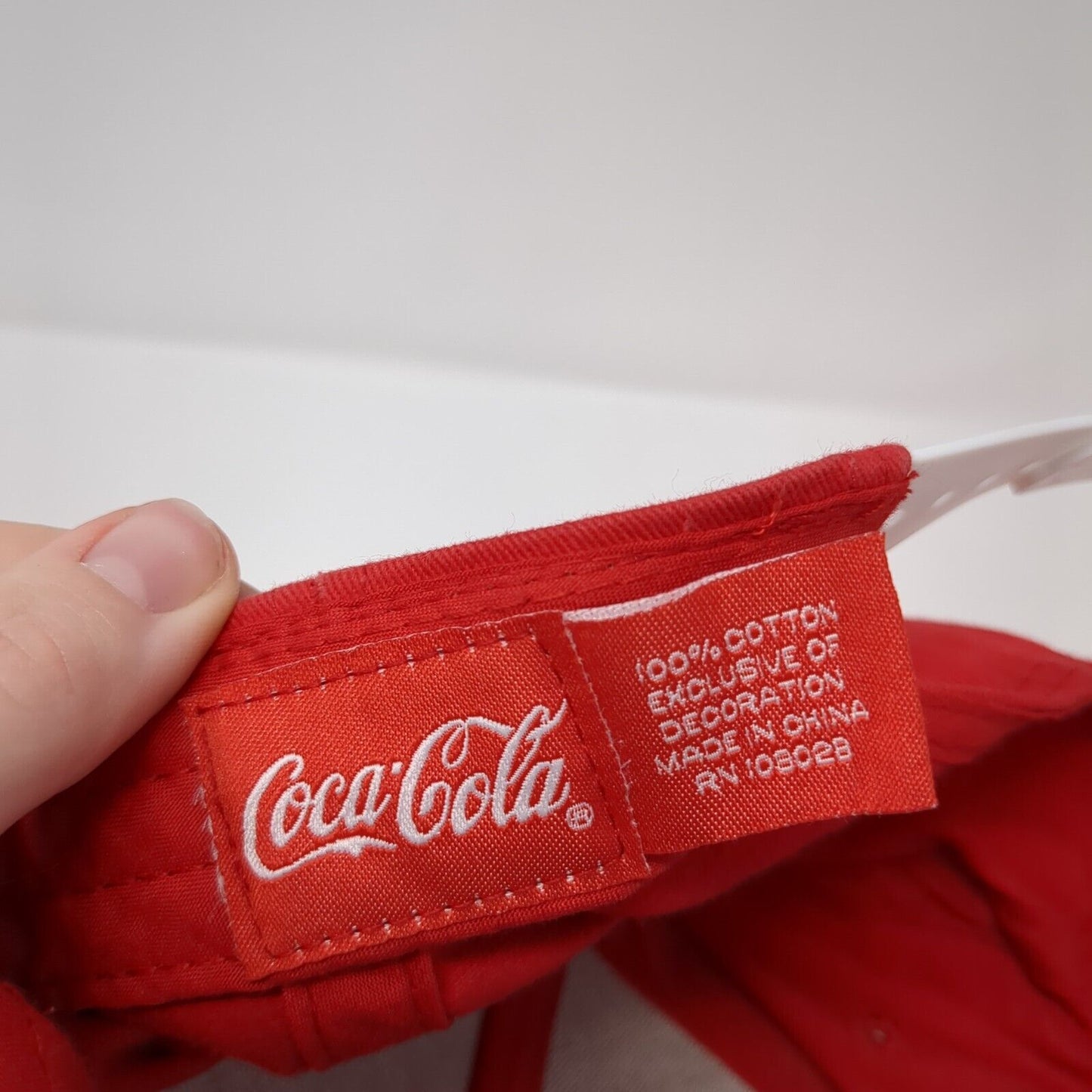 Coca-Cola Snapback Hat Red One Size Adjustable Embroidered 6 Panel