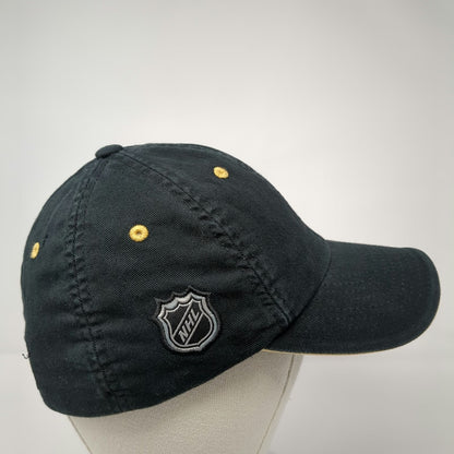 Reebok Anaheim Ducks Black Baseball Cap Hat OSFM Fitted NHL Center Ice Yellow