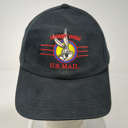 Looney Tunes Snapback Black Hat One Size Bugs Bunny US Mail Stamp Collection