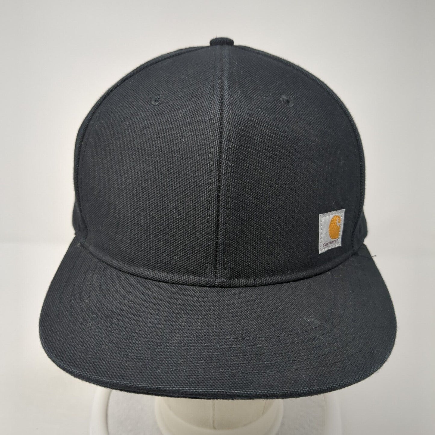 Carhartt Snapback Hat Black One Size Adjustable Embroidered Vented Holes