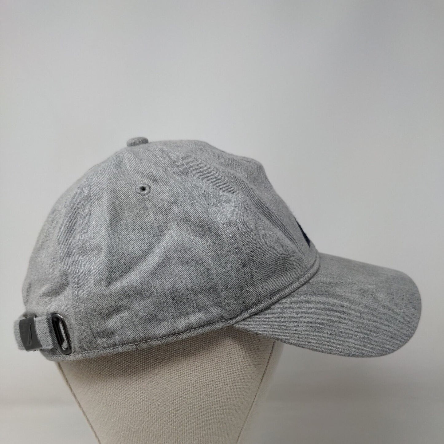 Nautica Slideback Hat Gray OSZ Embroidered Logo Adjustable 6 Panel