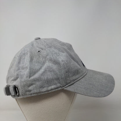 Nautica Slideback Hat Gray OSZ Embroidered Logo Adjustable 6 Panel