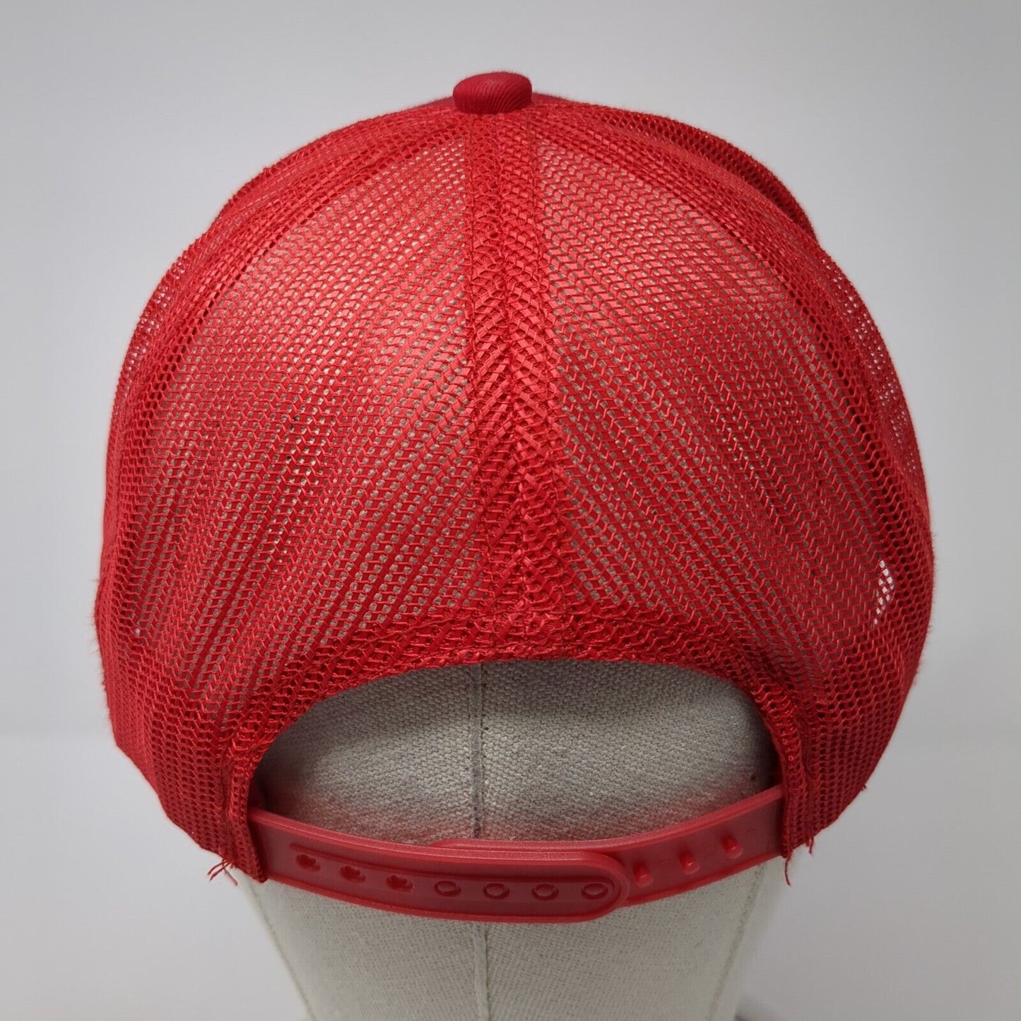 Cabela's Snapback Trucker Hat Red One Size Mesh Back Bass Pro Shops