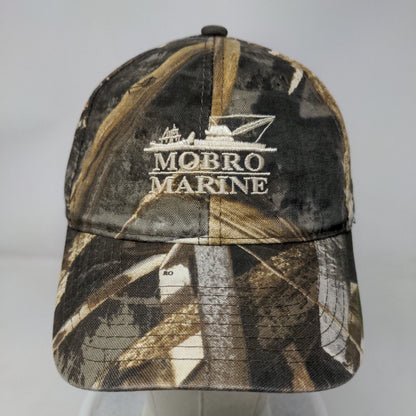 Mobro Marine Strapback Hat Camouflage One Size Embroidered Port & Company