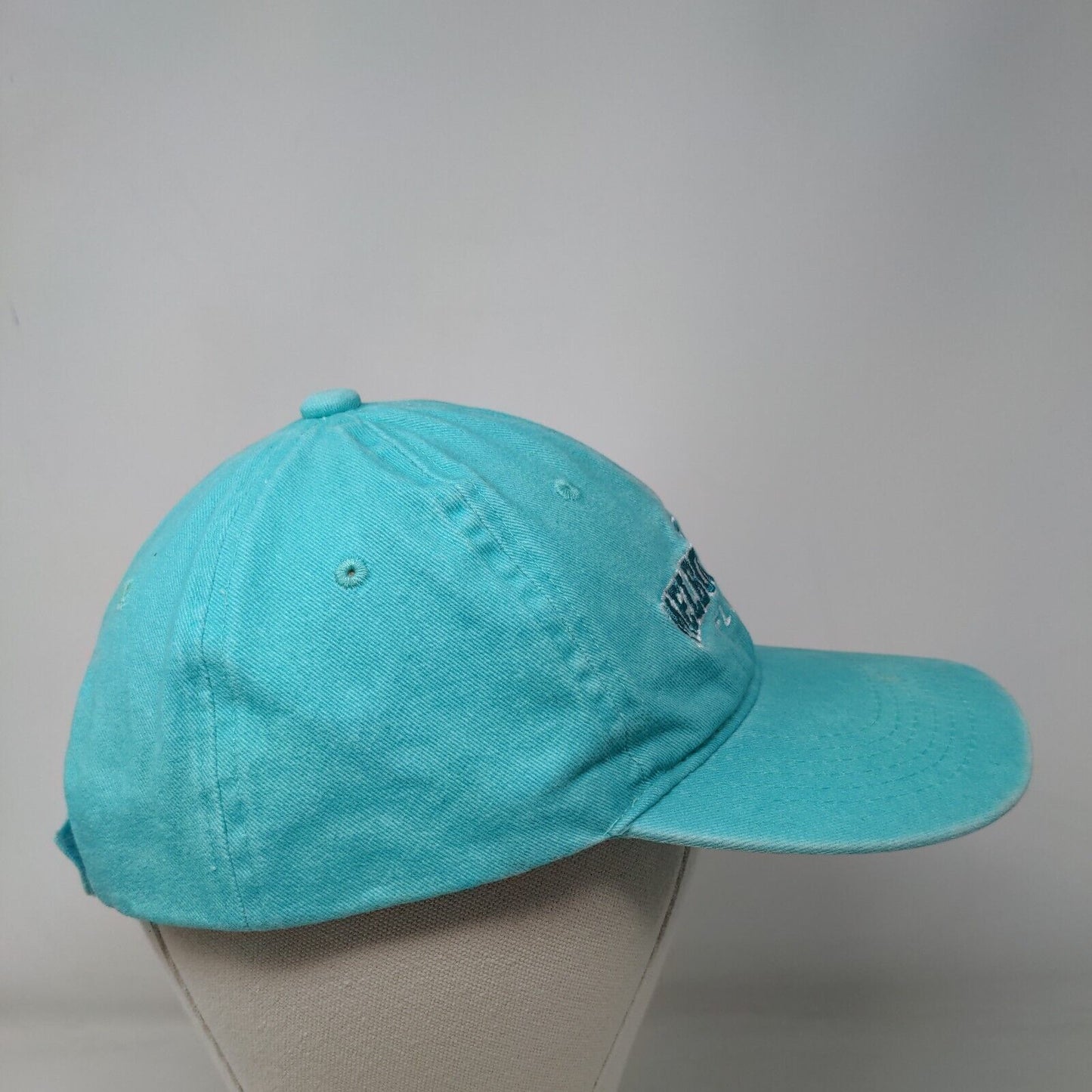 Melbourne Beach Florida Strapback Hat Greenish-Blue One Size Embroidered