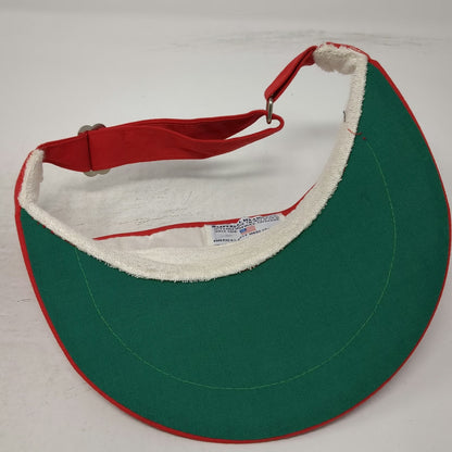 Imperial Tijeras Creek Golf Hat Red Visor One Size Slideback Green Underbrim