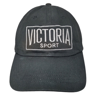 Victoria Sport Slideback Hat Black One Size Adjustable Embroidered 6 Panel