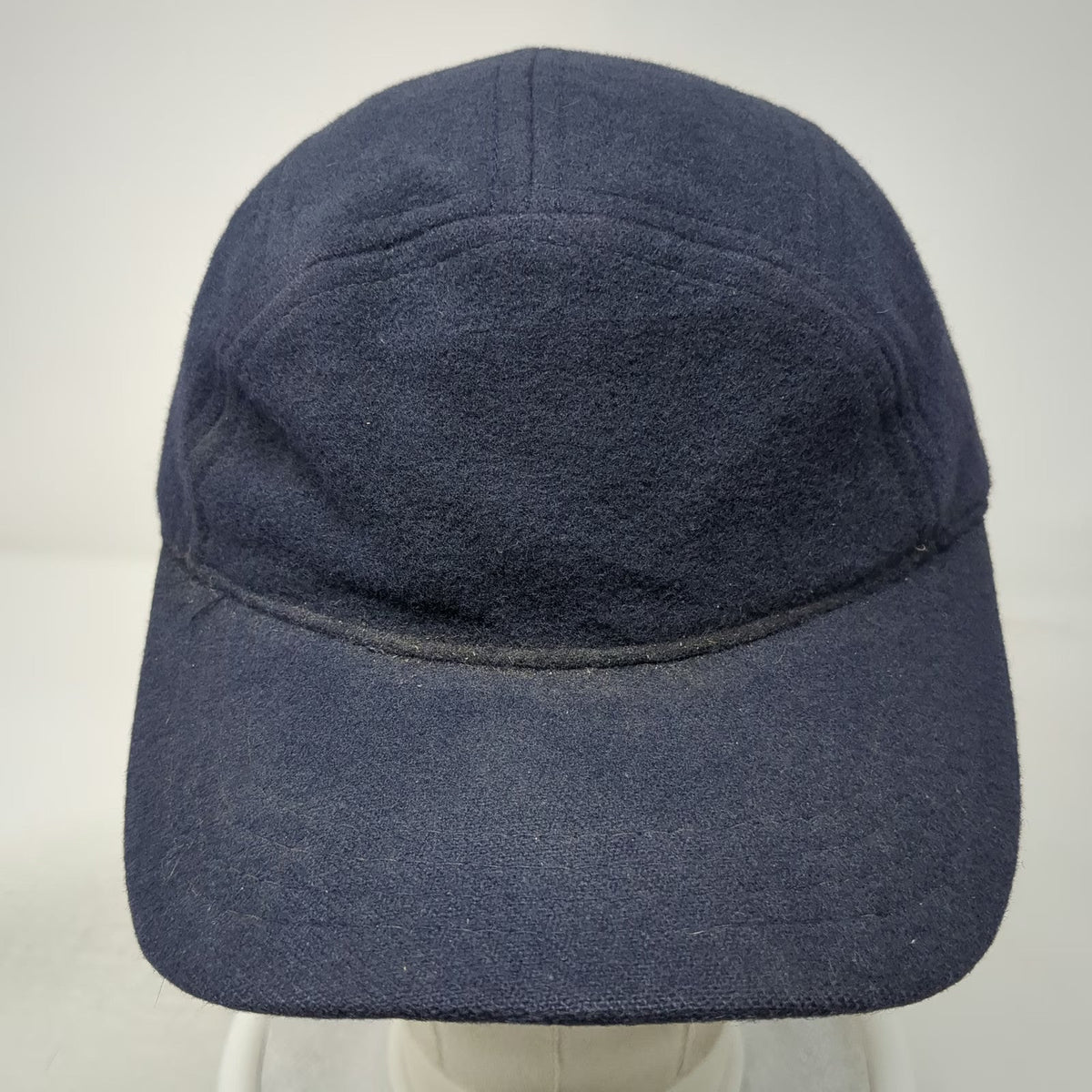 Pendleton 5 Panel Blue Hat L Wool Ear Flaps Solid Warm Winter Outdoor Vintage