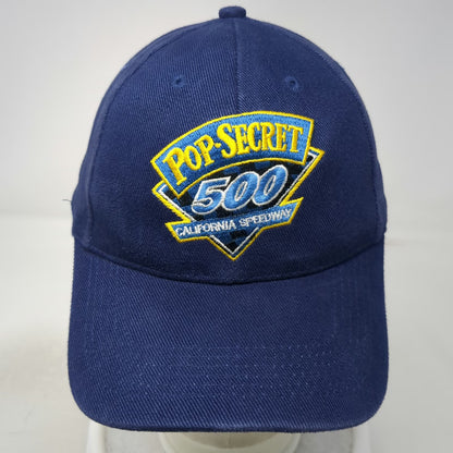 Pop-Secret 500 California Speedway Logo Hat Blue One Size Baseball Cap Strapback