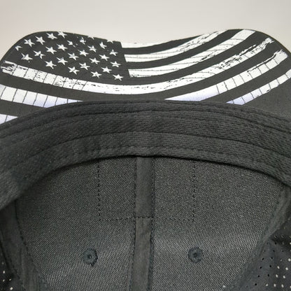 Howitzer Trucker Hat Black One Size 1776 We The People Patriotic USA Flag Cap