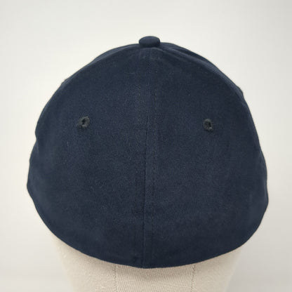 Samaritan Aviation Fitted Hat Blue Medium Embroidered Nu-Fit By KC Caps