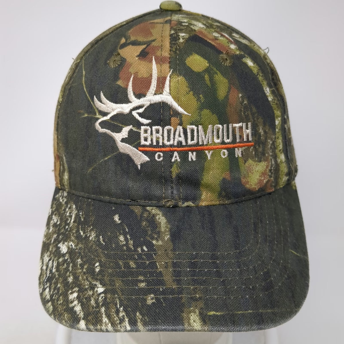 Outdoor Cap Baseball Cap Green Camo One Size Broadmouth Canyon Elk Hunt Utah Hat