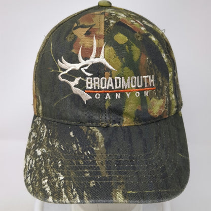 Outdoor Cap Baseball Cap Green Camo One Size Broadmouth Canyon Elk Hunt Utah Hat