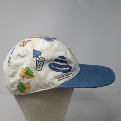 Relevant Headwear Snapback White One Size Summer Sun Graphic Denim Brim USA Hat
