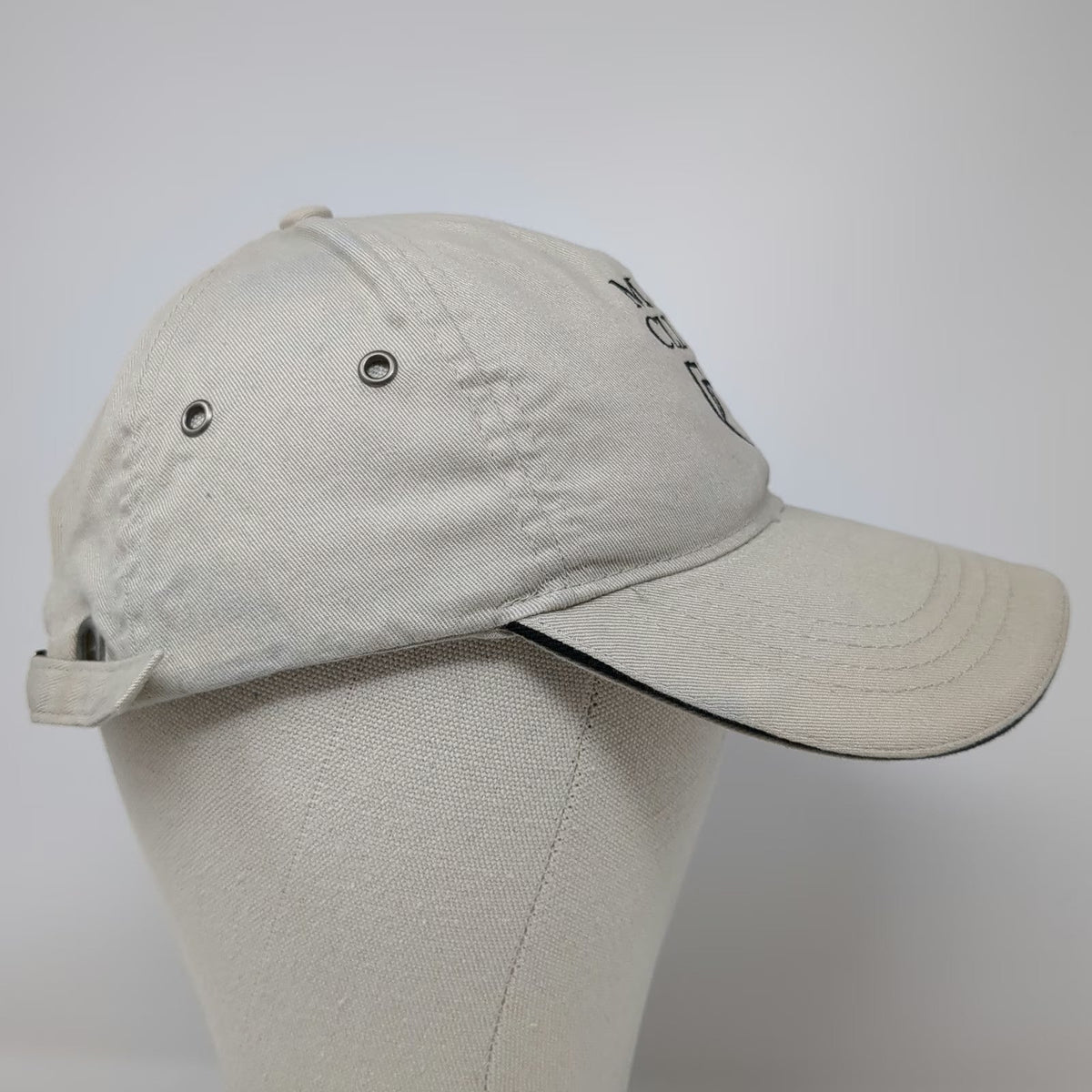 KC Caps Mayo Clinic Hat Beige One Size Baseball Cap Polyester Embroidered Logo