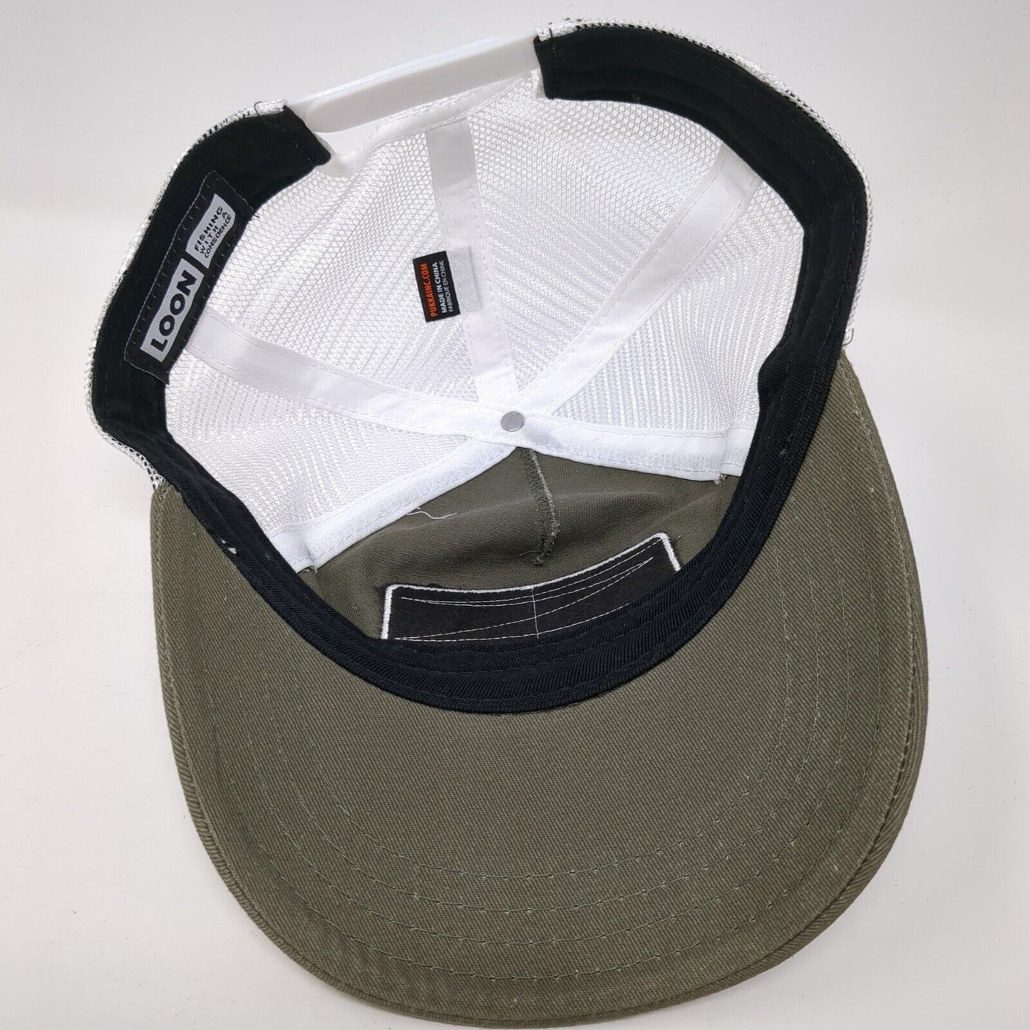 Loon Outdoors Snapback Trucker Hat Brown One Size Adjustable Mesh Back
