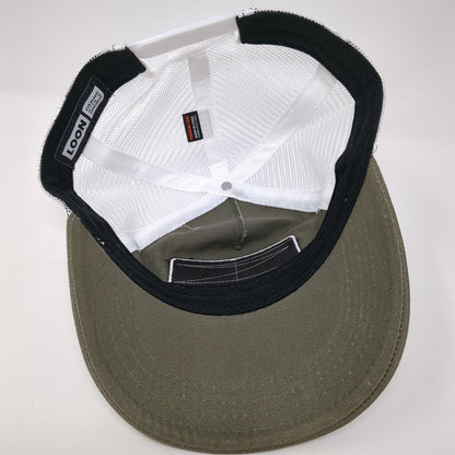 Loon Outdoors Snapback Trucker Hat Brown One Size Adjustable Mesh Back