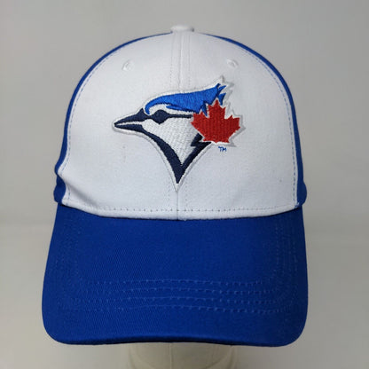 Toronto Blue Jays Men's Strapback Hat Blue Adjustable Embroidered Logo Cotton