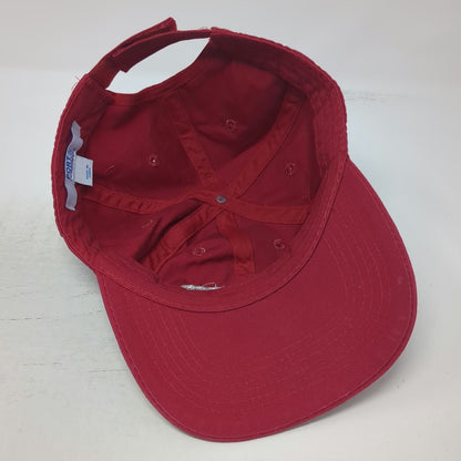 Port & Company Warner Construction Inc Red Baseball Cap One Size Strapback Hat