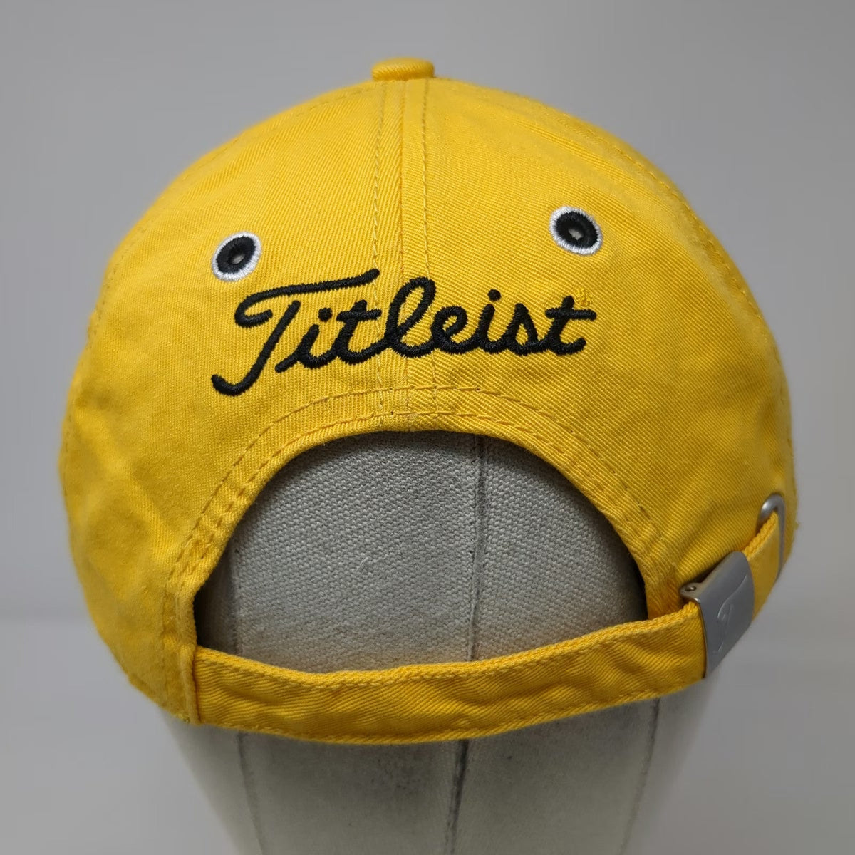 New Era Titleist Baseball Cap Yellow One Size Old Works Golf Hat Slideback