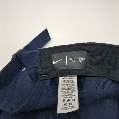 Nike Slideback Hat Blue One Size Heritage86 Dri-Fit Swoosh 6 Panel