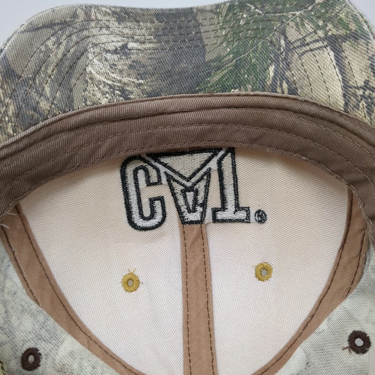 Dri-Duck Caterpillar CAT Baseball Cap Beige Camo One Size Strapback Work Hat