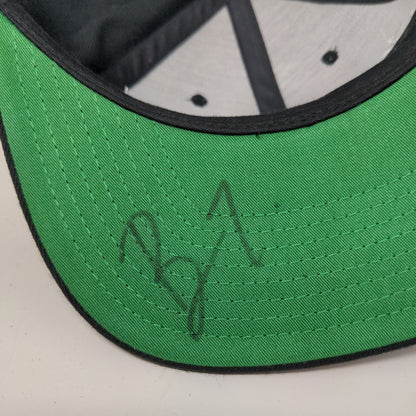 June Moss Men's Snapback Hat Black Adjustable Autographed Becca Tobin