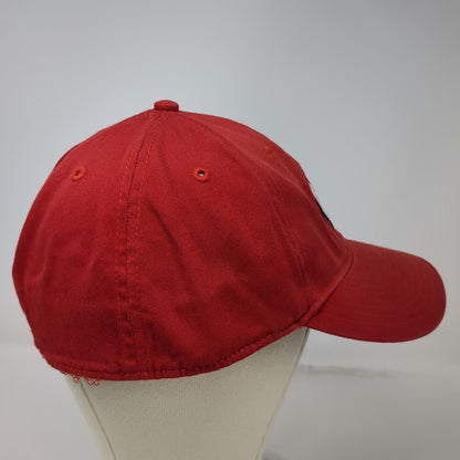 Adidas Wisconsin Badgers NCAA Red XL Baseball Cap Stretch Fit Curved Hat Logo