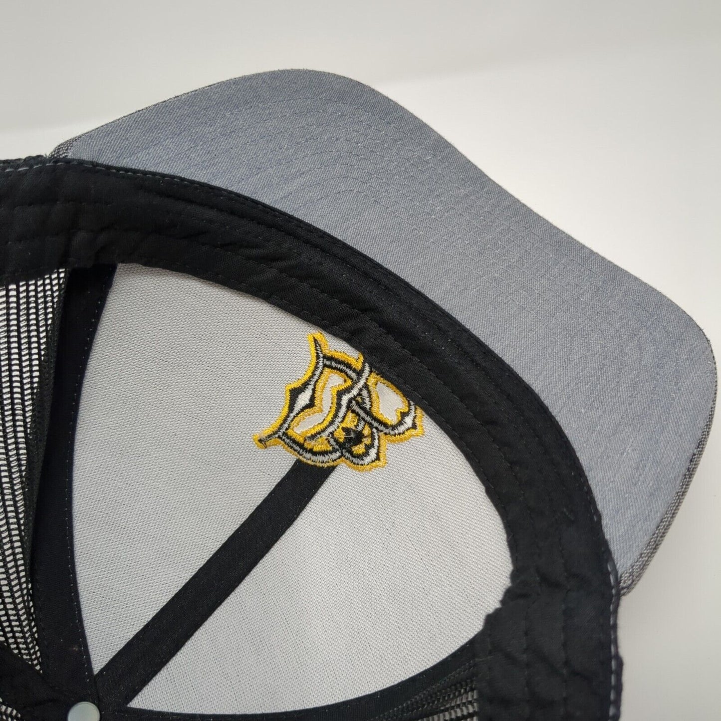 Long Beach State Dirtbags Snapback Mesh Back Hat Gray Embroidered Logo