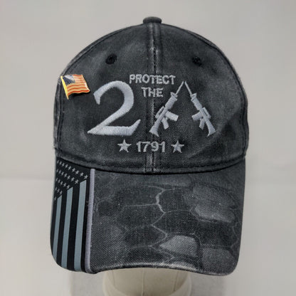 Protect The 2A 2nd Amendment 1791 Slideback Hat Gray OS Patriotic Outdoor Cap