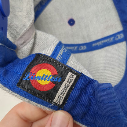 CO Limitless Colorado Flag Snapback Hat Gray Blue One Size Structured Cap